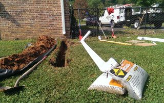 Downspout Drain Line | Higher Ground Chattanooga